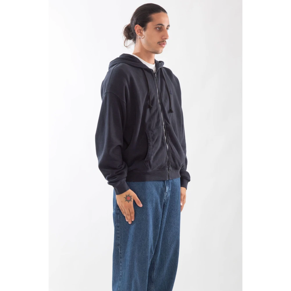 Lacoste Vintage Fleece Hoodie Black Heren