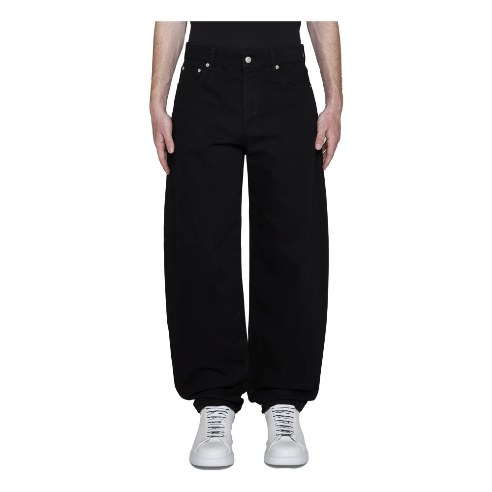 alexander mcqueen Zwarte Jeans Stijlvolle Mode Black Heren