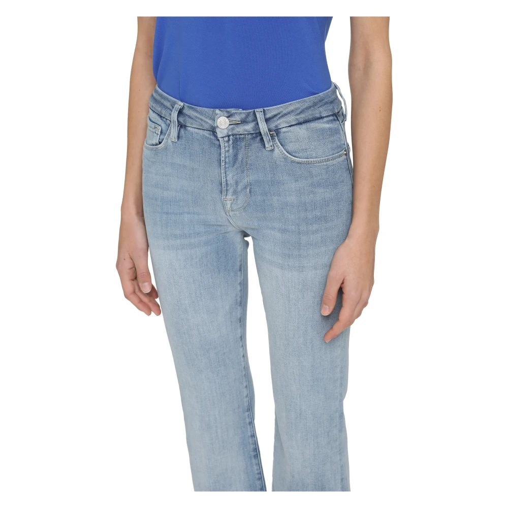 Frame Mini Boot Jeans met Contraststiksels Blue Dames