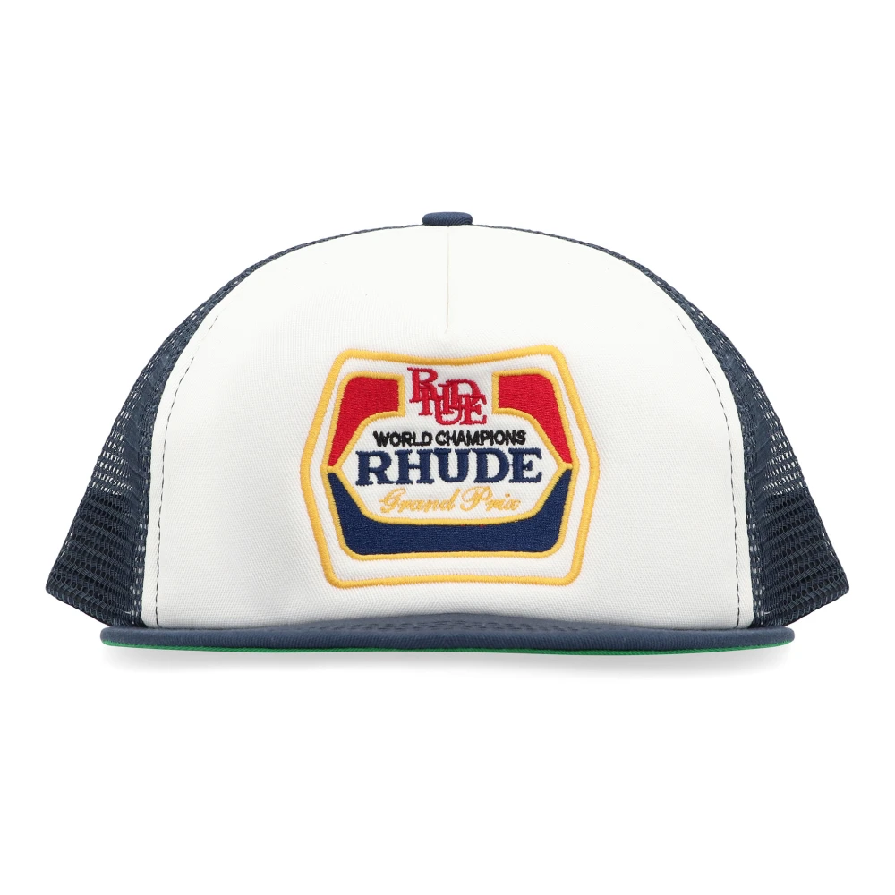 Rhude Flat Visor Baseball Hat Blue Heren