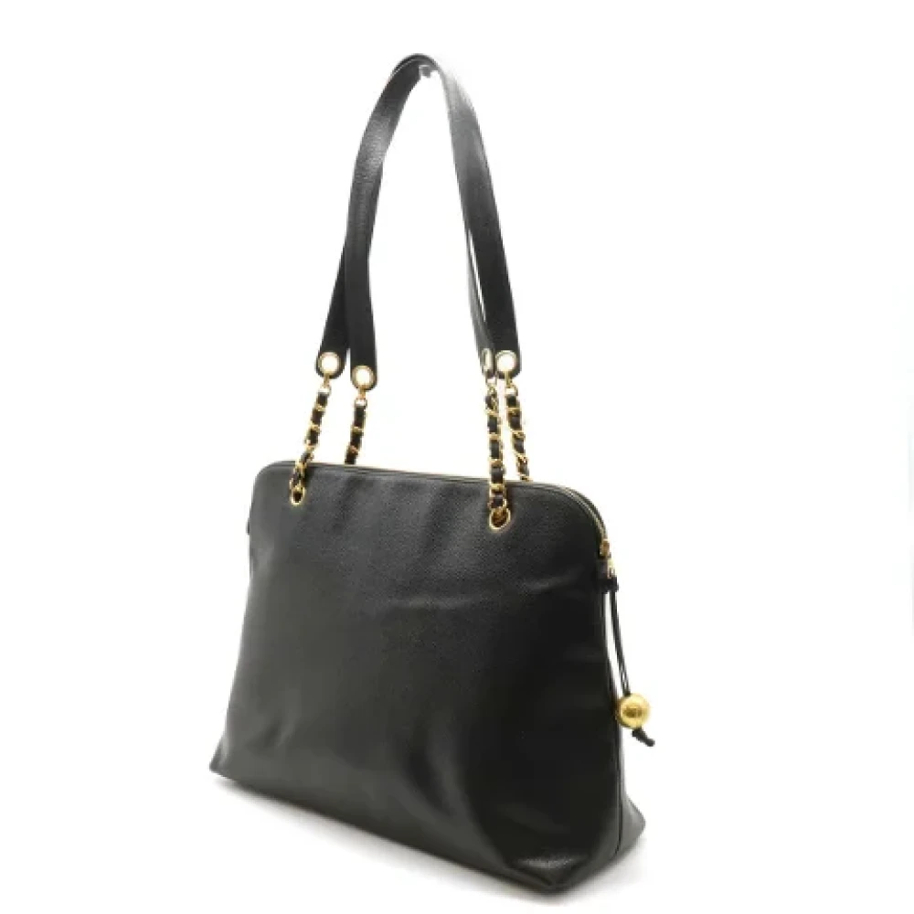 Chanel Vintage Pre-owned Leather chanel-bags Black Dames
