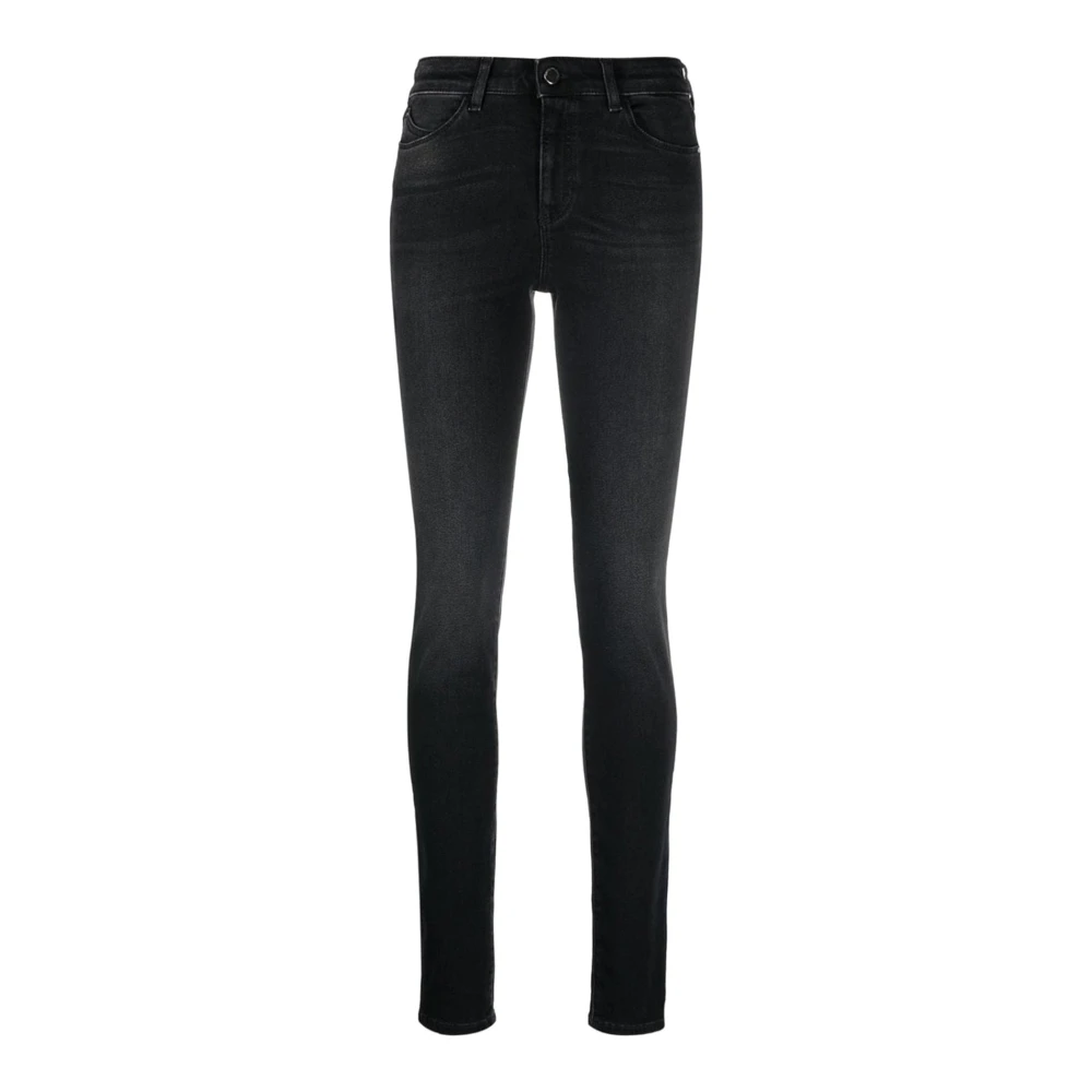 Emporio Armani Donna Nero Jeans Slim Fit Neri Di