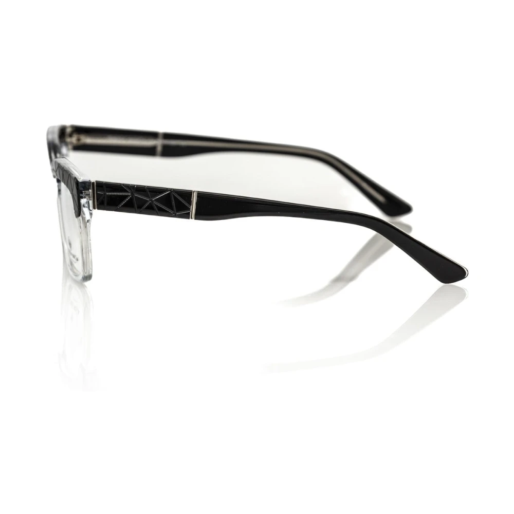 Frankie Morello Clubmaster Stijl Transparante Bril Black Heren