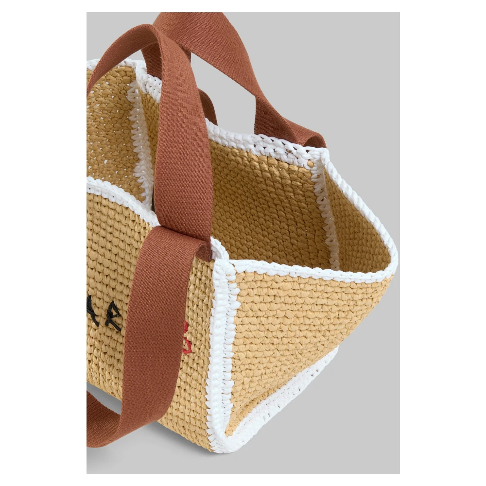 Marni Macramillo small shopper Beige Dames