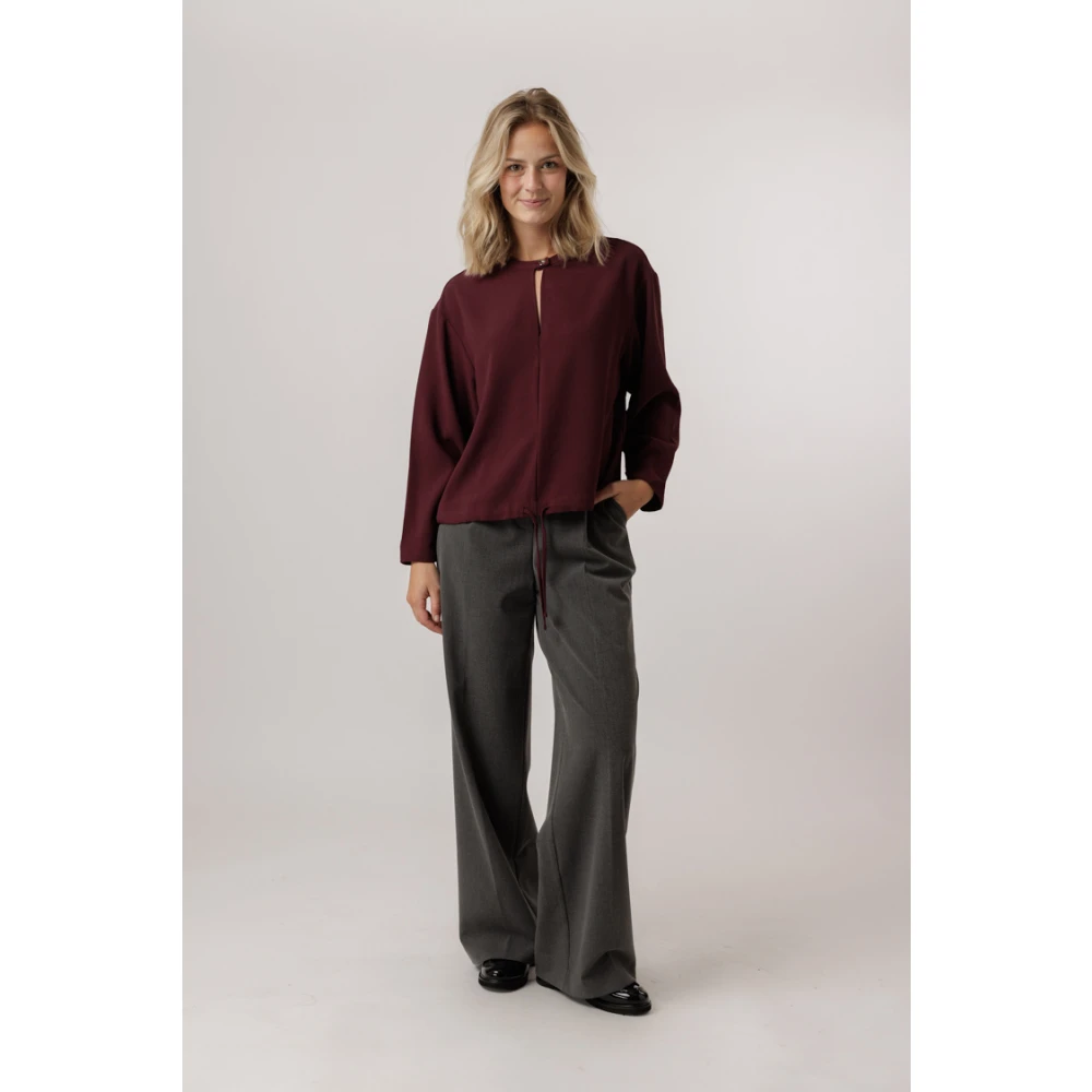 Dante 6 Trekkoord Top Wijnbes Mauve Red Dames
