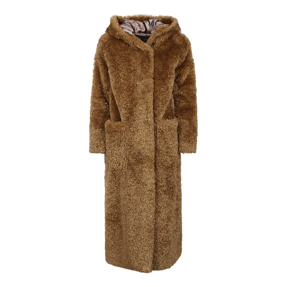 Herno Zand Polyester Jas Gemaakt in Roemenië Beige Dames