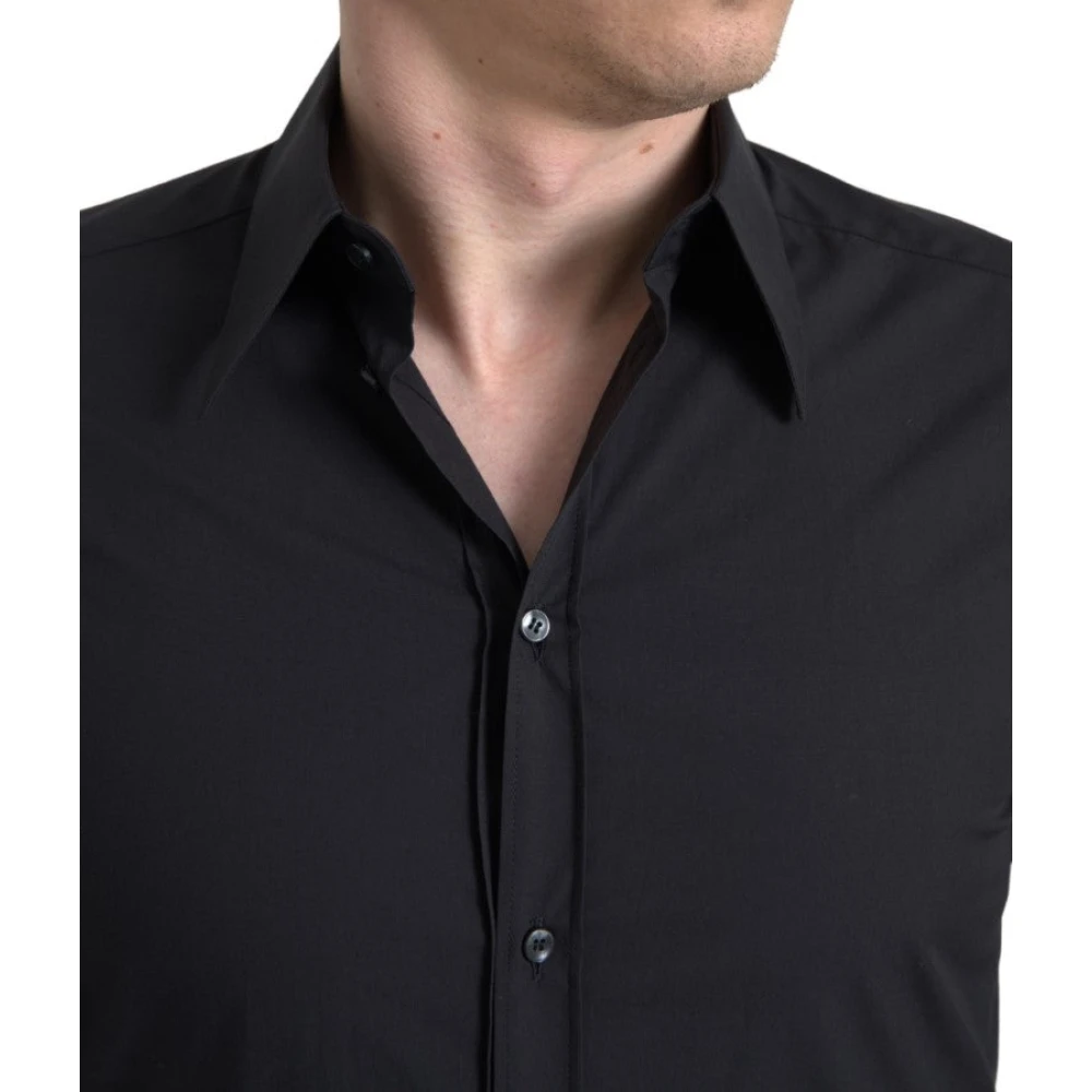 Dolce & Gabbana Formal Shirts Black Heren