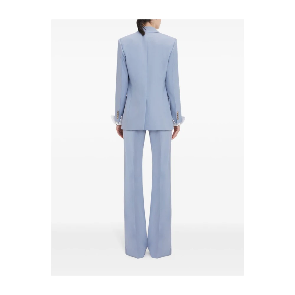 Victoria Beckham Malva Blazer met 2 Knopen Blue Dames