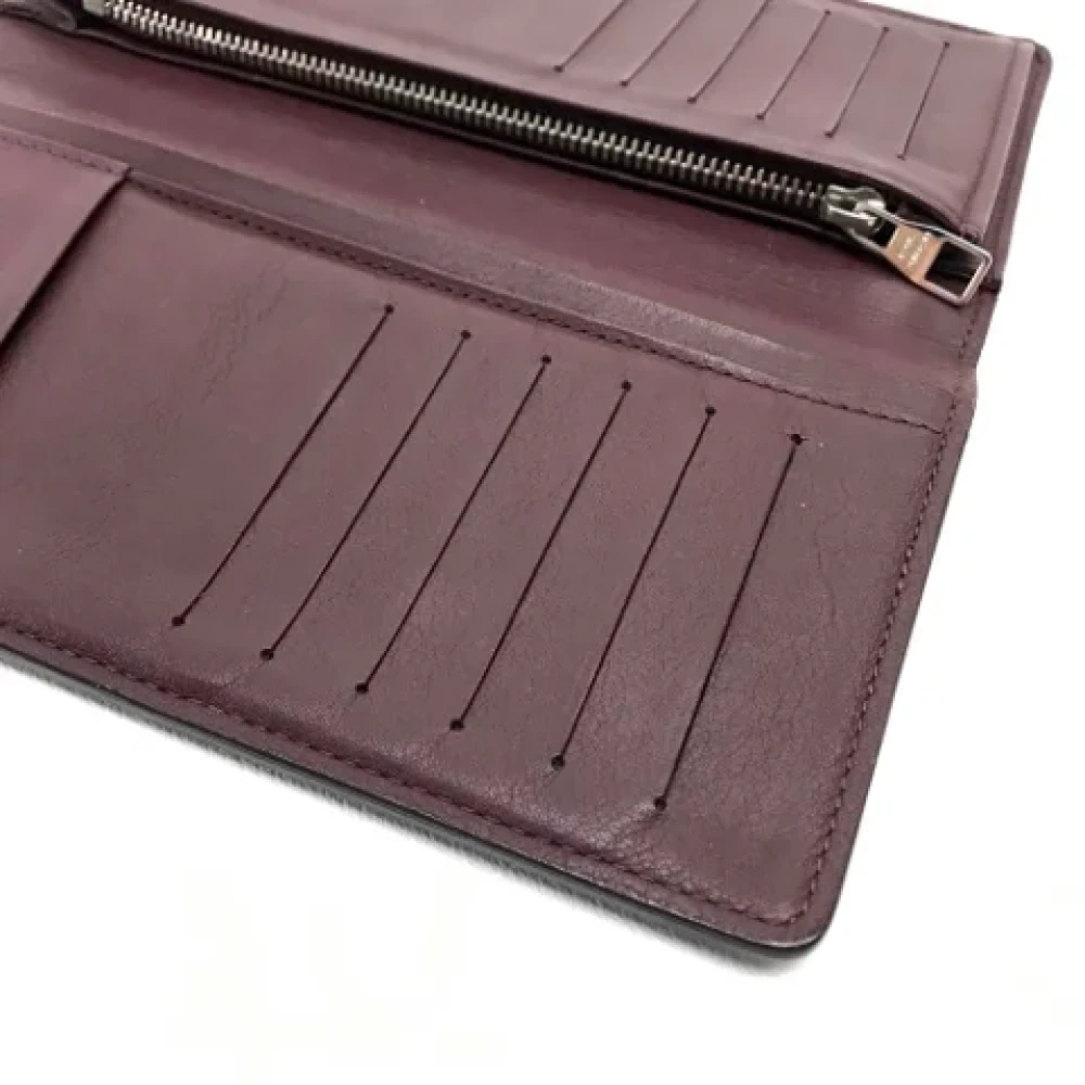 Louis Vuitton Vintage Pre-owned Leather wallets Purple Heren