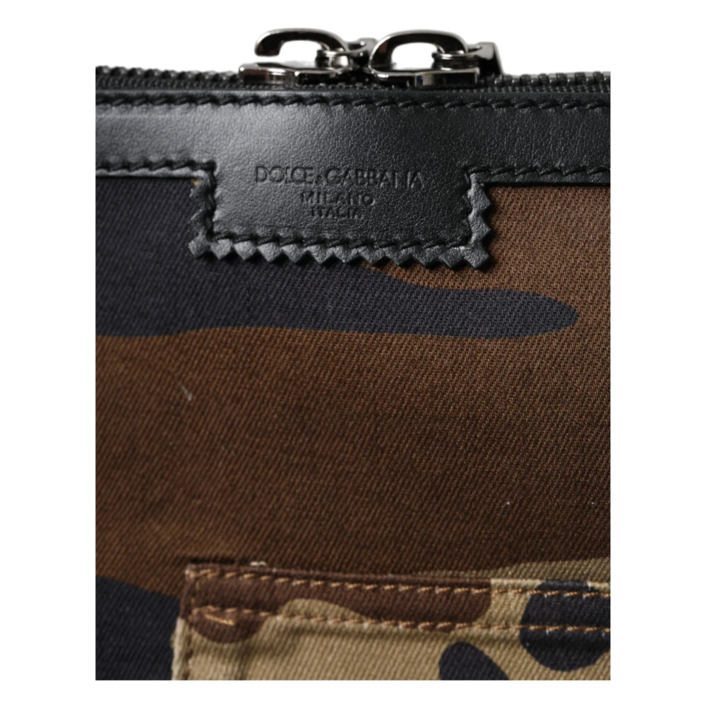 Dolce & Gabbana Multicolor camouflage patchwork schoudertas Multicolor Dames