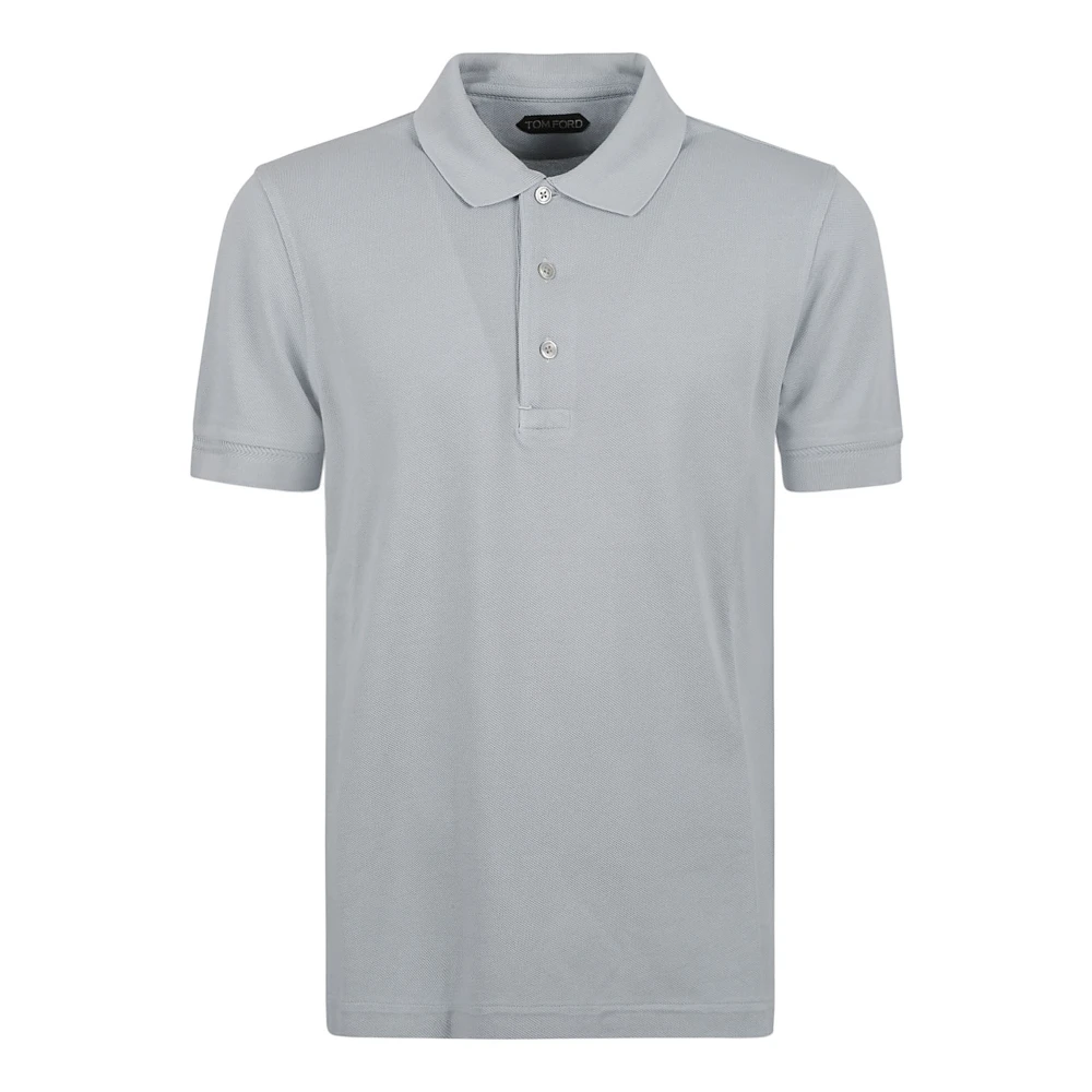 Tom Ford Piquet Polo Shirts en Polos Blue Heren