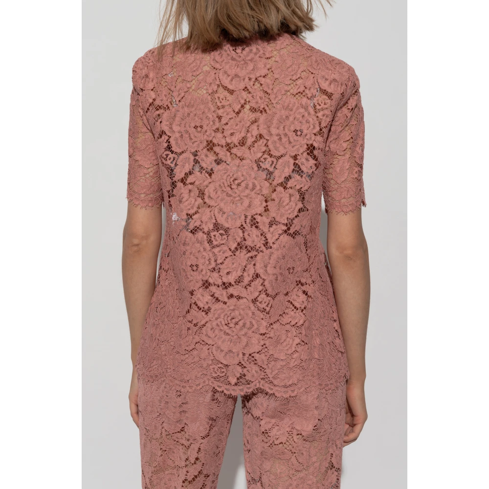 Dolce & Gabbana Kanten top Pink Dames