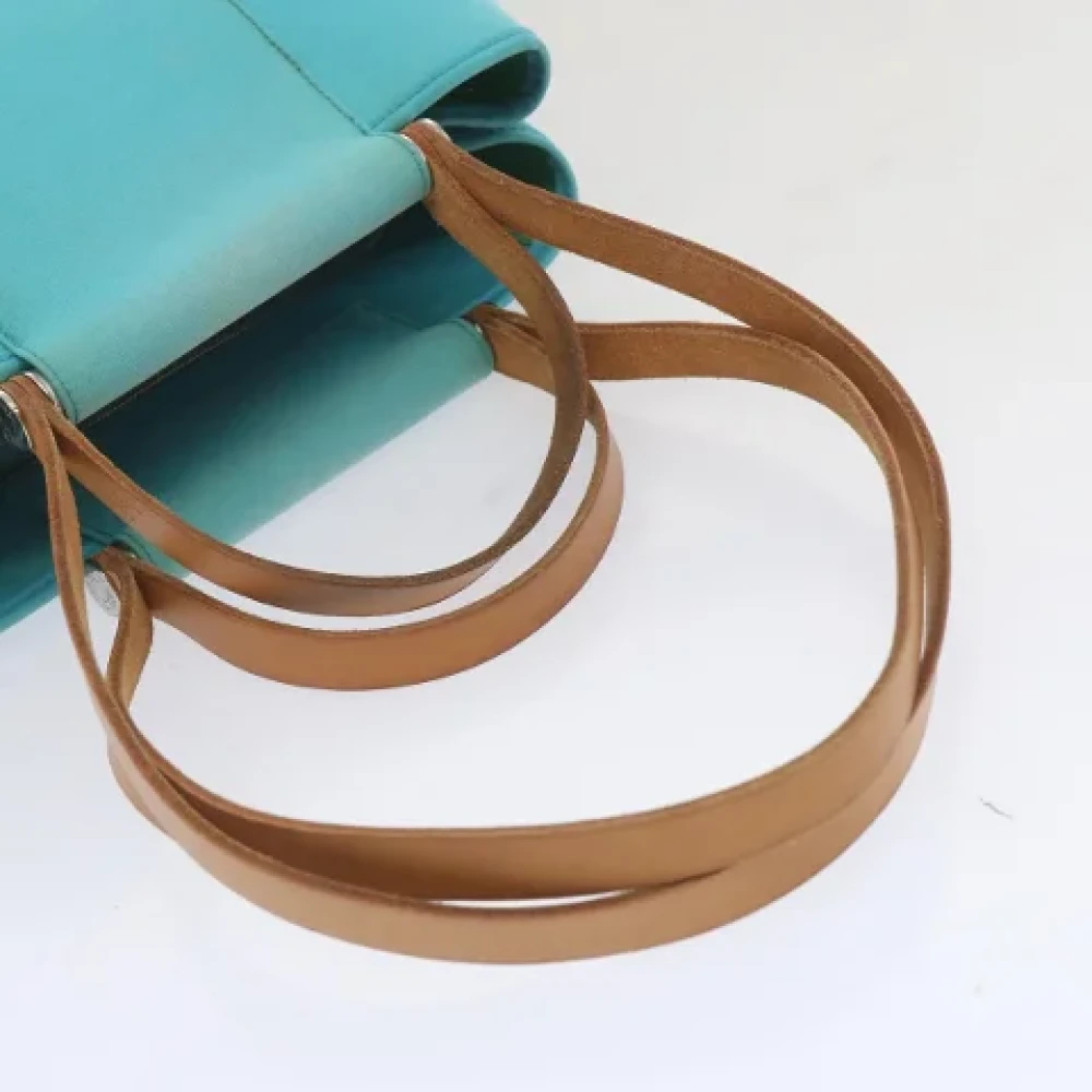 Hermès Vintage Pre-owned Canvas handbags Blue Dames
