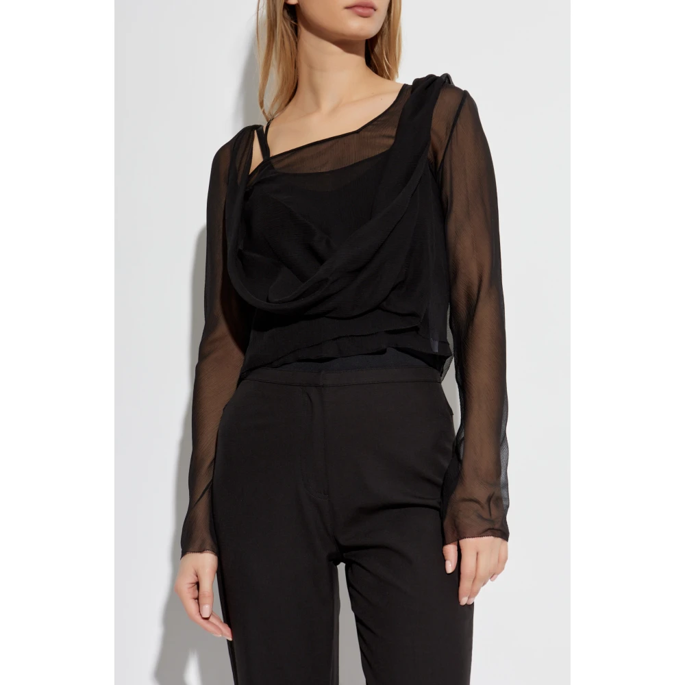 Cult Gaia Top Adi Black Dames