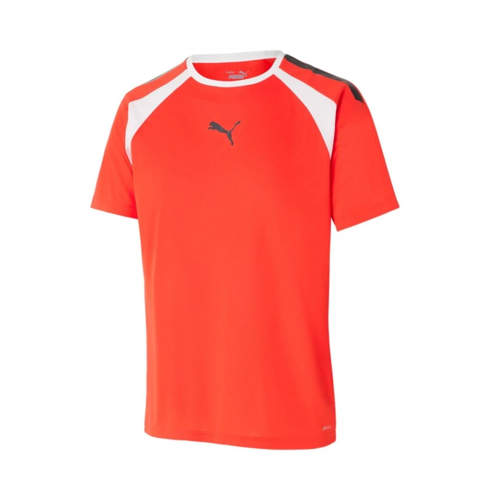 Puma Rode Raglan T-shirt met Mesh Inzet Red Heren
