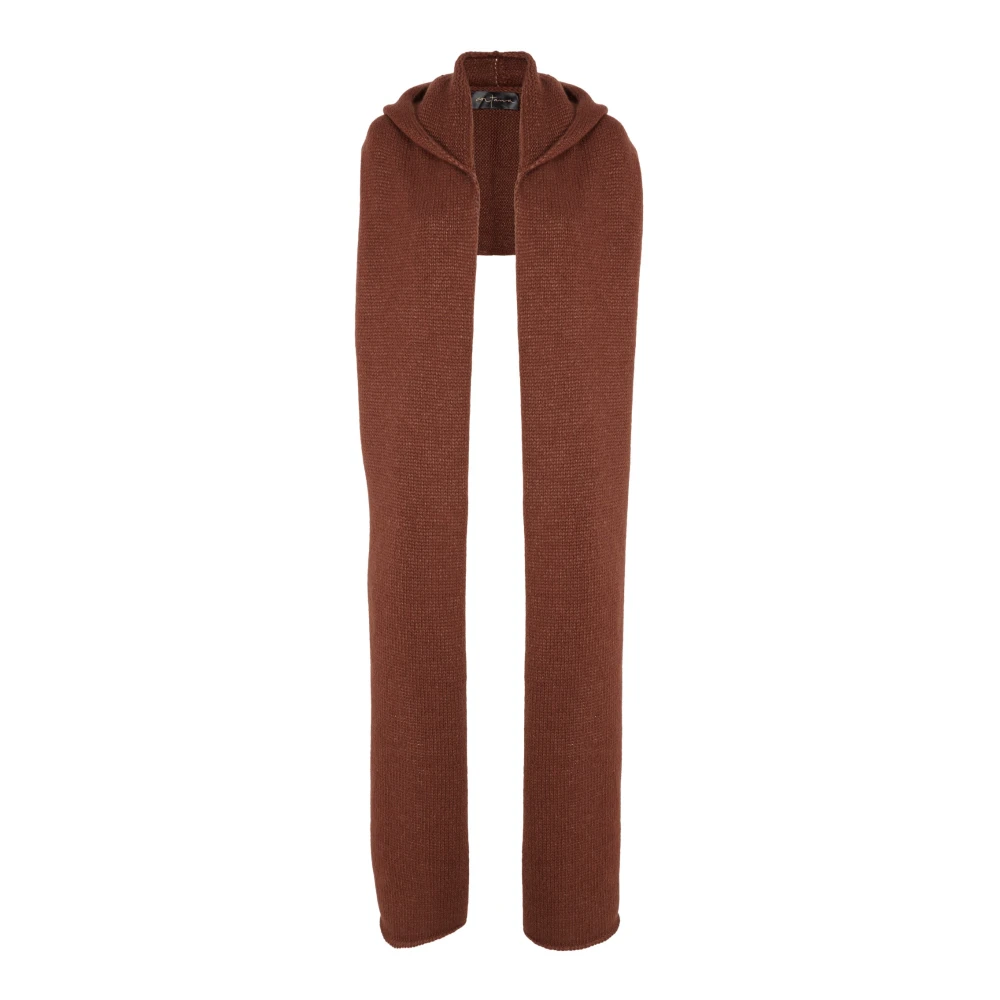 Cortana Circ baby alpaca en zijden sjaal Brown Dames