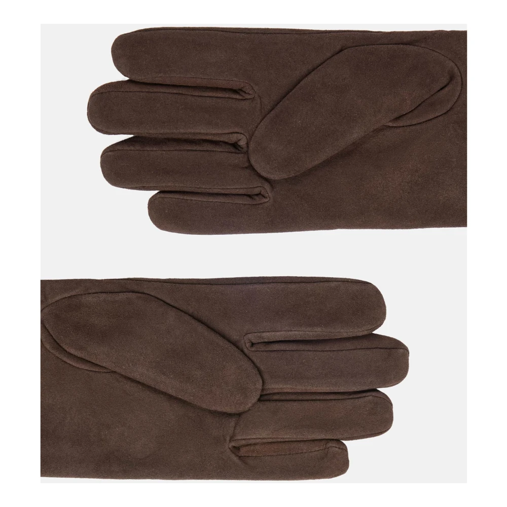 Boggi Milano Zamsleren handschoenen Brown Heren