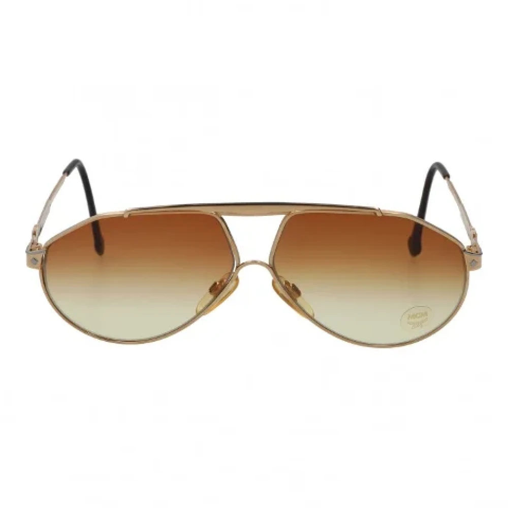 MCM Pre-owned Acetate sunglasses Brown Dames