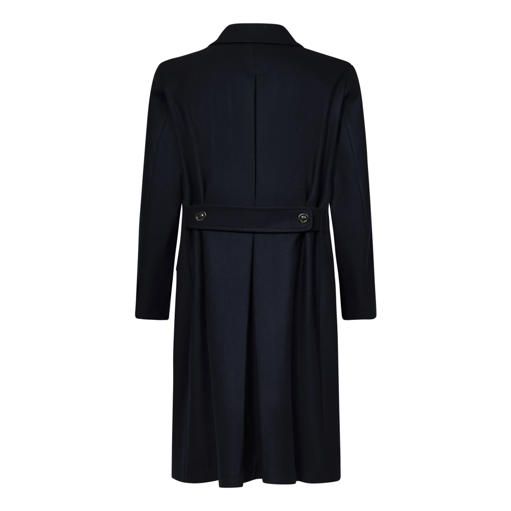 Boglioli Blauwe Wollen Double-Breasted Jas Blue Heren