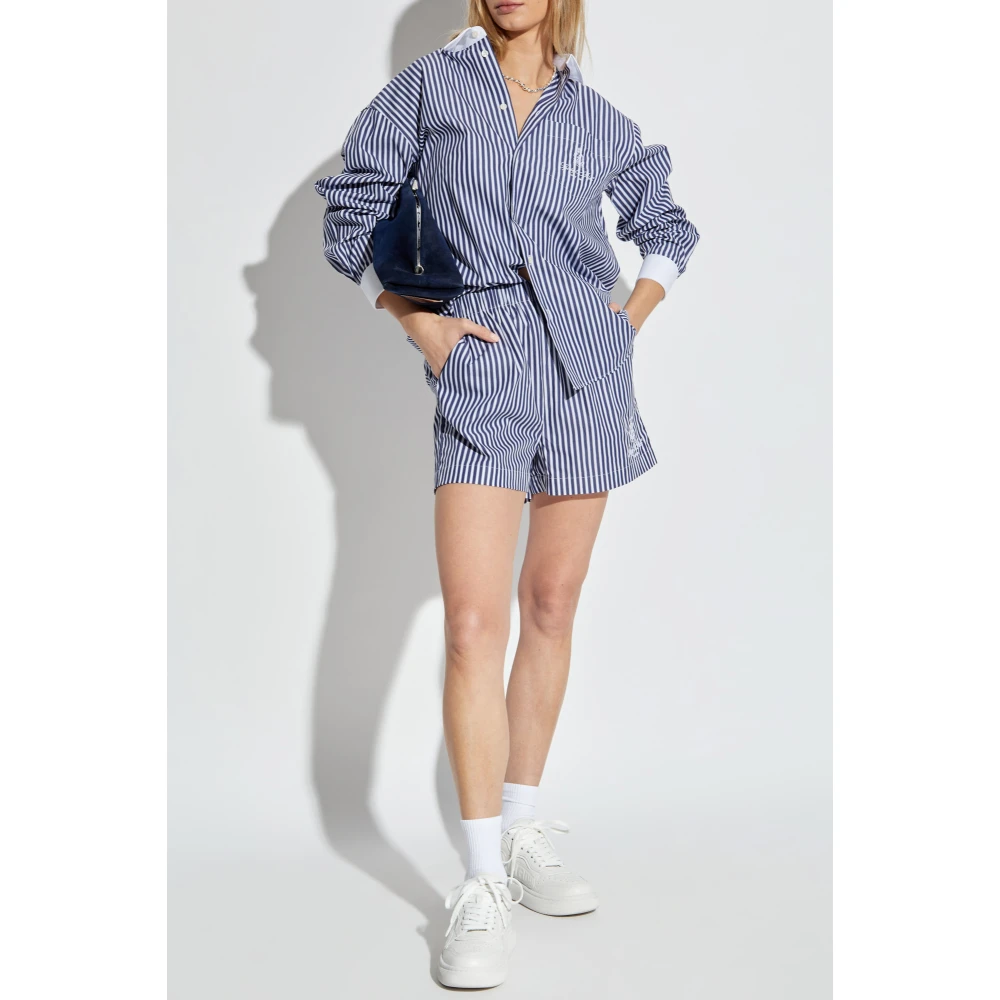 Sporty & Rich Shorts uit de New York-collectie Blue Dames