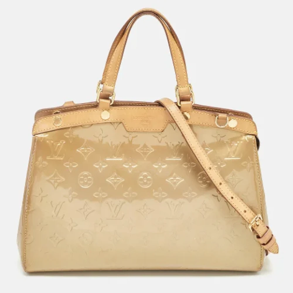 Louis Vuitton Vintage Pre-owned Leather pouches Yellow Dames