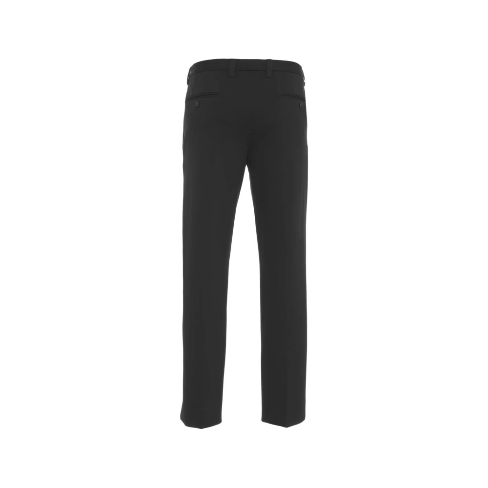 Paolo Pecora Zwarte Jersey Chino Broek Black Heren