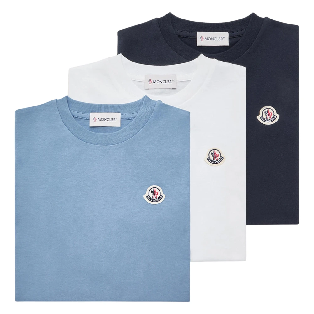 Moncler Men's Set Of 3 Cotton Jersey T-Shirts