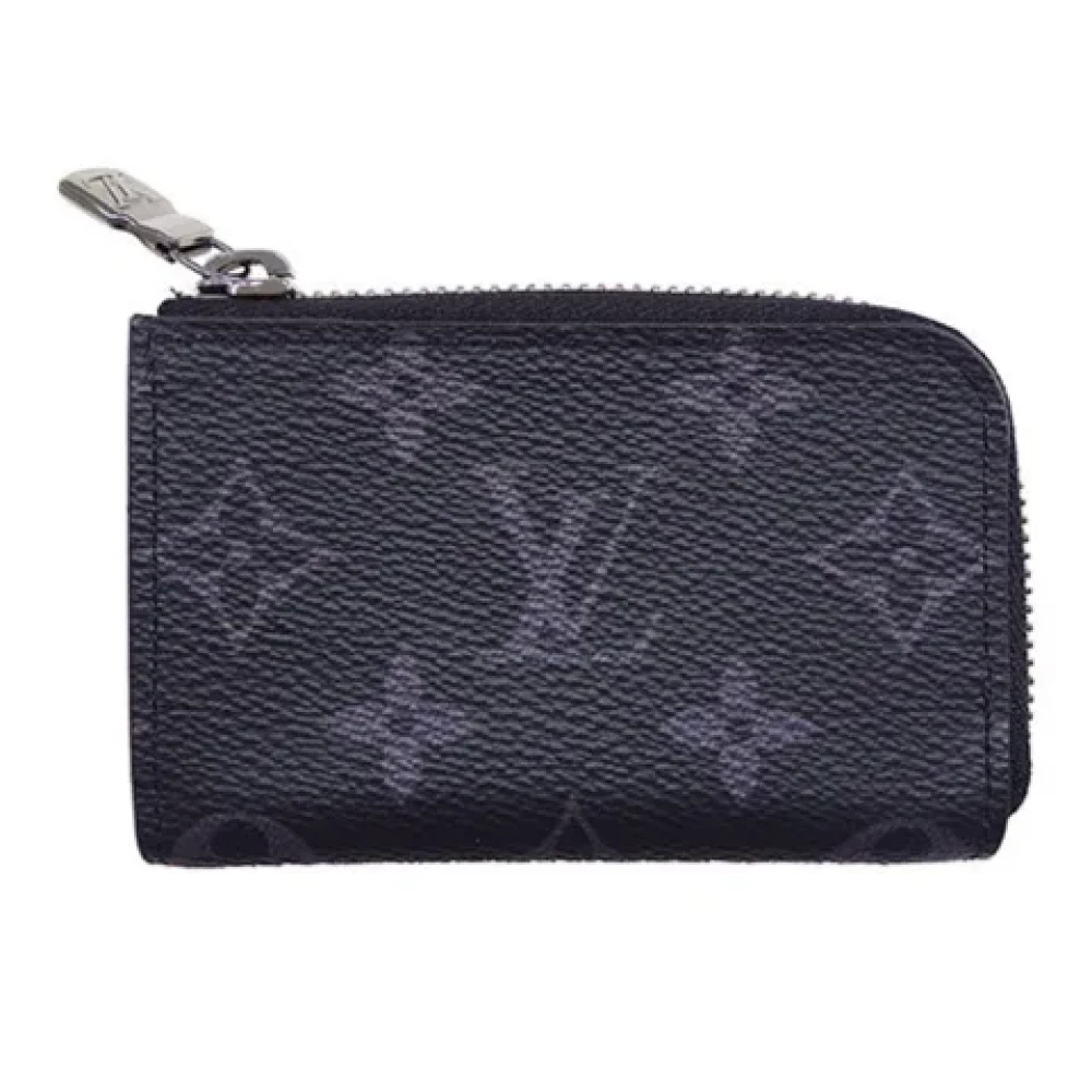 Louis Vuitton Vintage Pre-owned Fabric wallets Black Heren