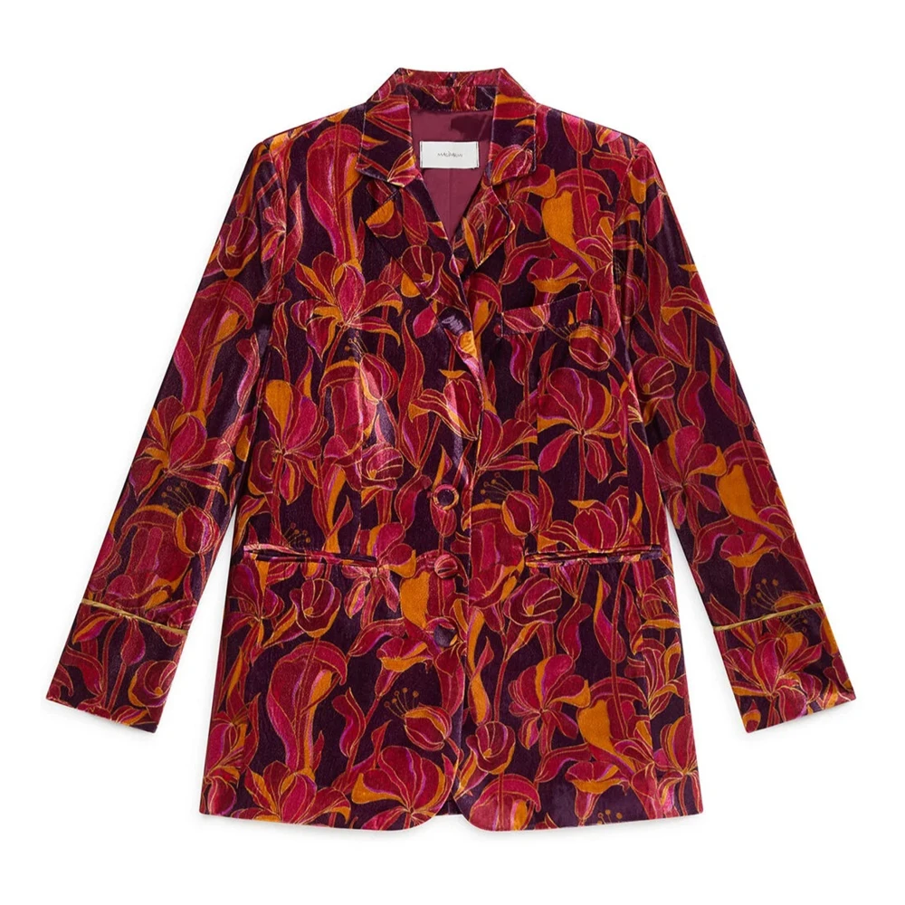 Maliparmi Women's Multicolor Bordeaux Pink Jacket - Blazers - M - Jackets