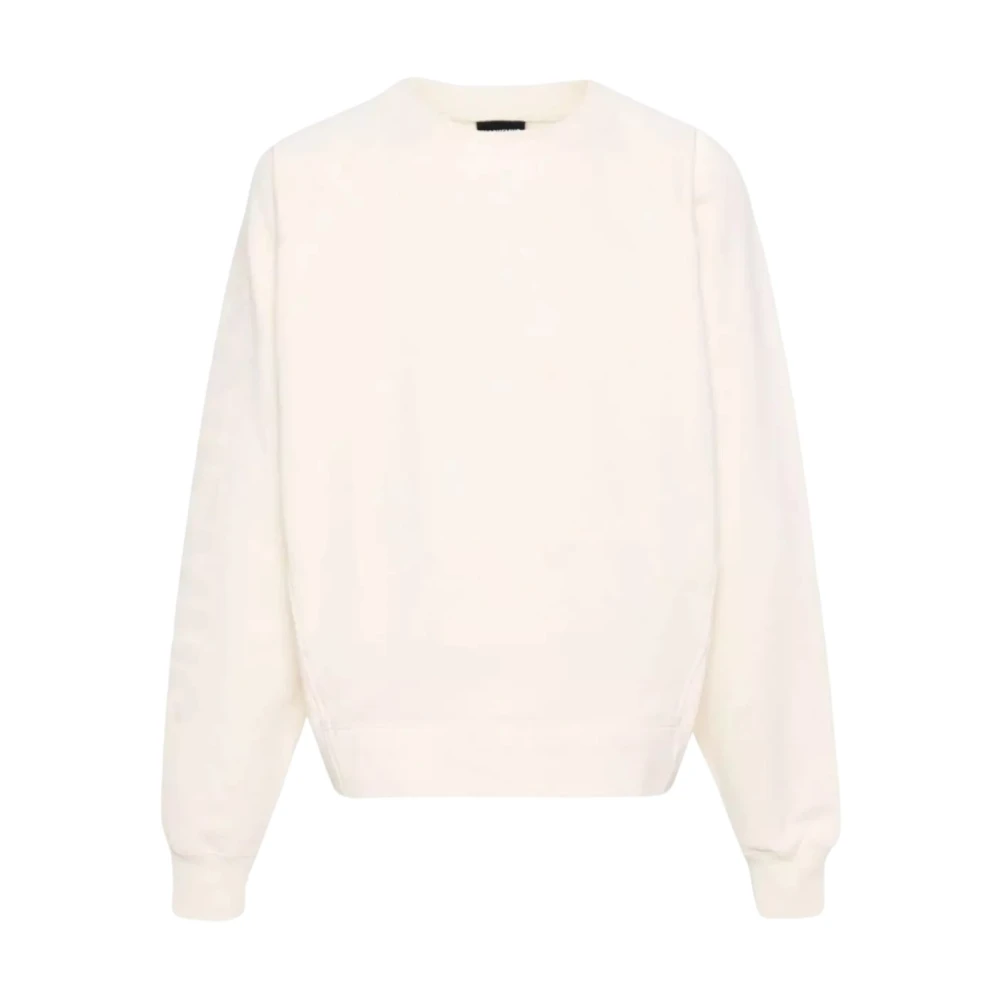 Jacquemus Beige Typo Sweatshirt Losse Pasvorm Beige Heren