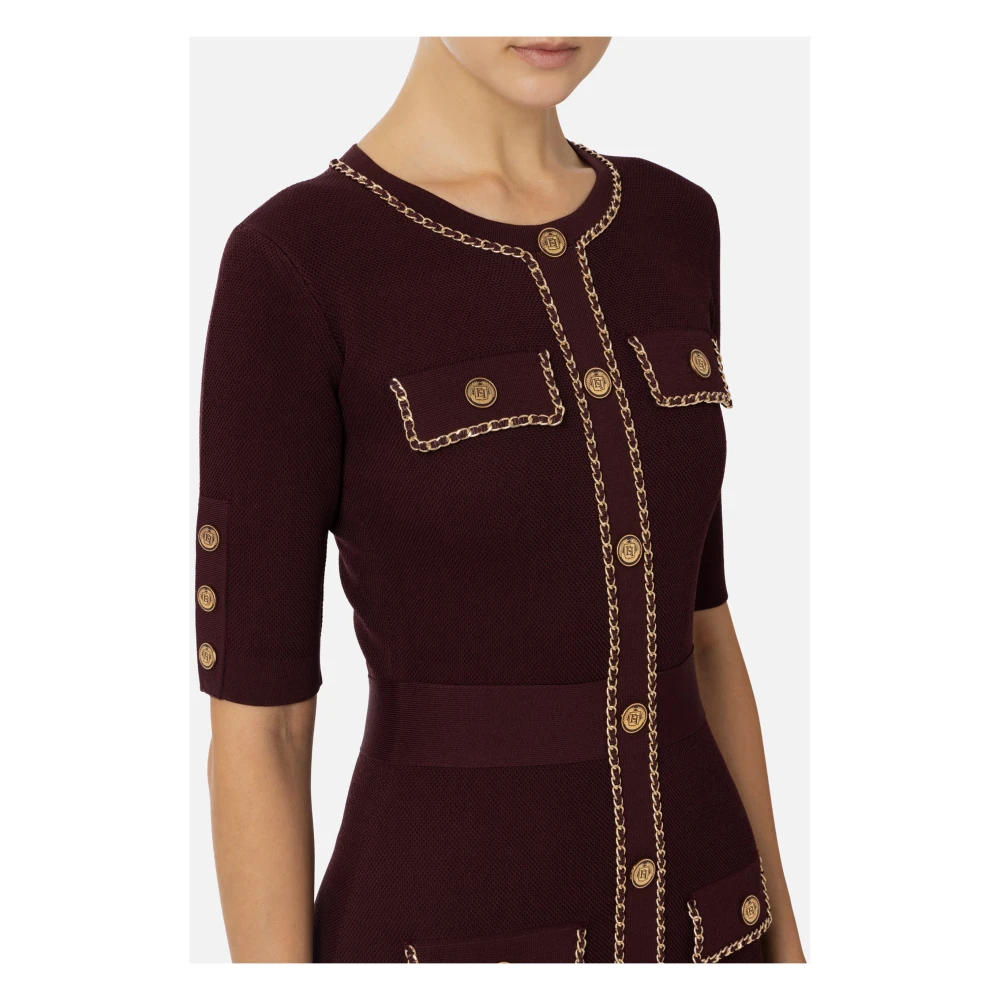 Elisabetta Franchi Rouge Noir Minijurk Am92B46E2 CG3 Brown Dames