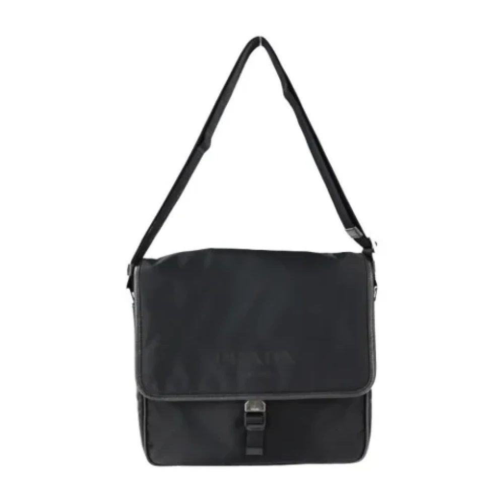 Prada Vintage Pre-owned Leather prada-bags Black Dames