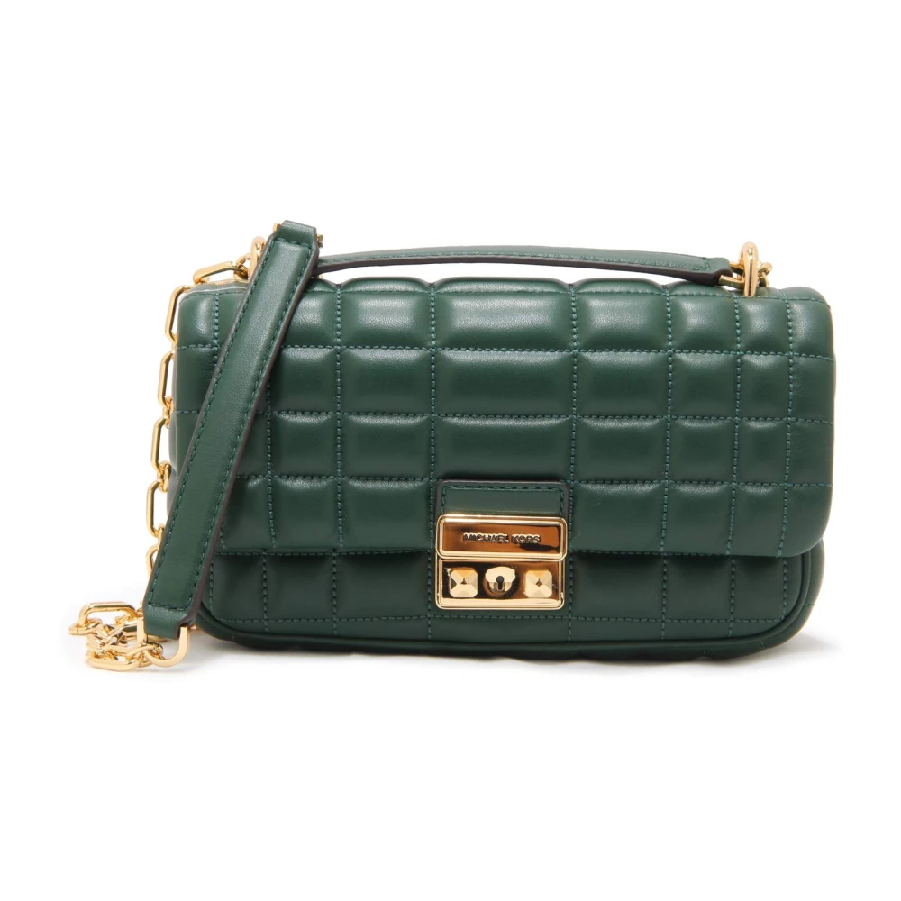 Michael Kors Women's Green Tribeca Small Quilted Leather Shoulder Bag - Cross Body Bags - One Size - Bags