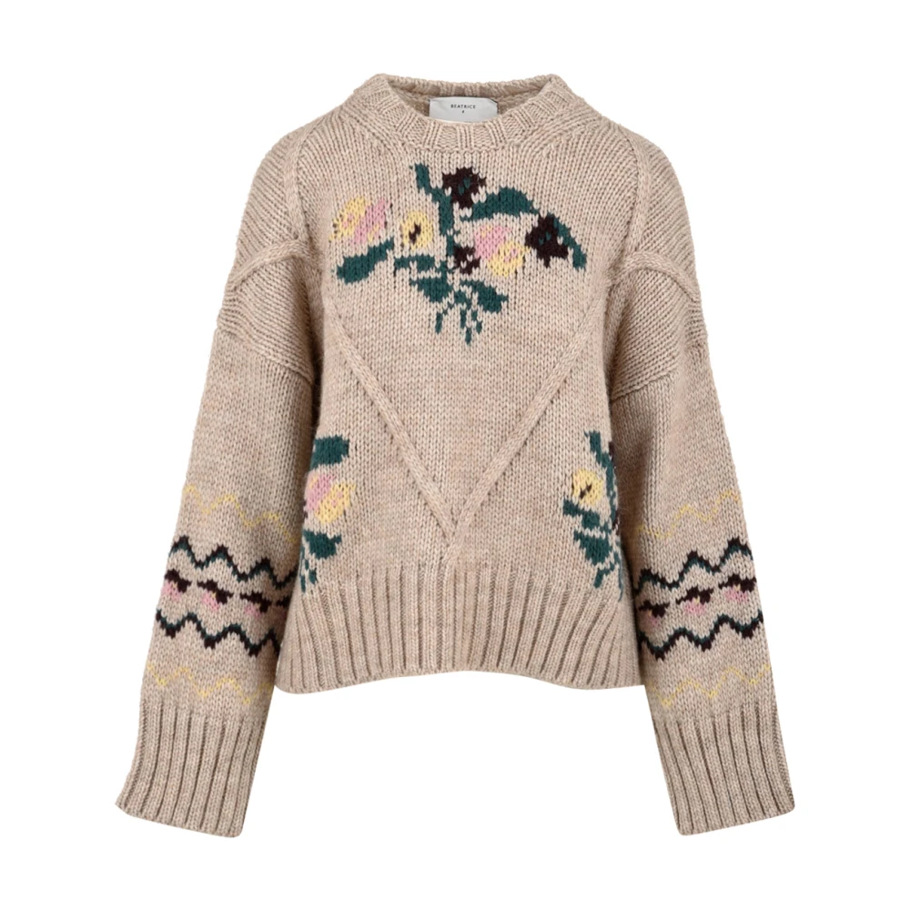 Beatrice .b Stijlvolle Coquille Sweater Brown Dames