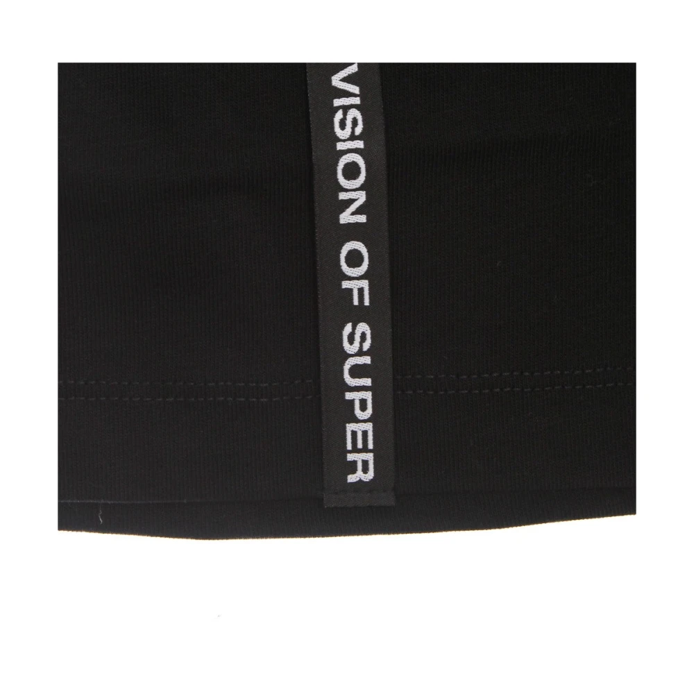 Vision OF Super Zwarte Tongue Print Tee Korte Mouw Black Heren