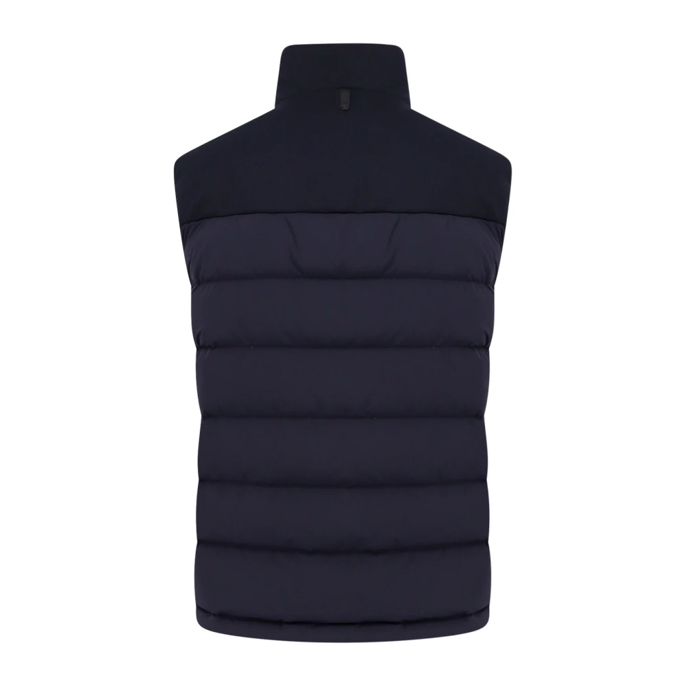 Mackage Gewatteerd mouwloos nylon jack met rits Blue Heren