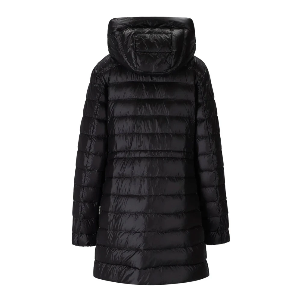 Woolrich Lange militaire jas met afneembare gewatteerde binnenjas Black Dames
