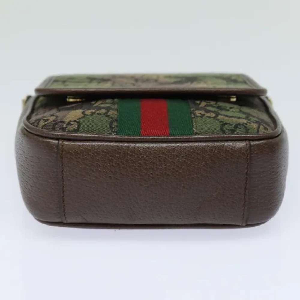 Gucci Vintage Pre-owned Canvas gucci-bags Green Dames