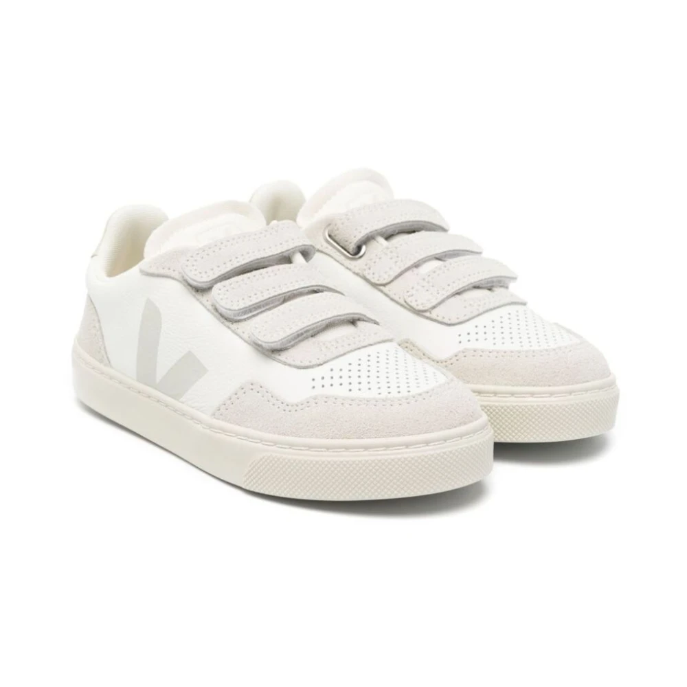 Veja Girls White Kids Sneakers, 32 Eu, V-90 Trainers