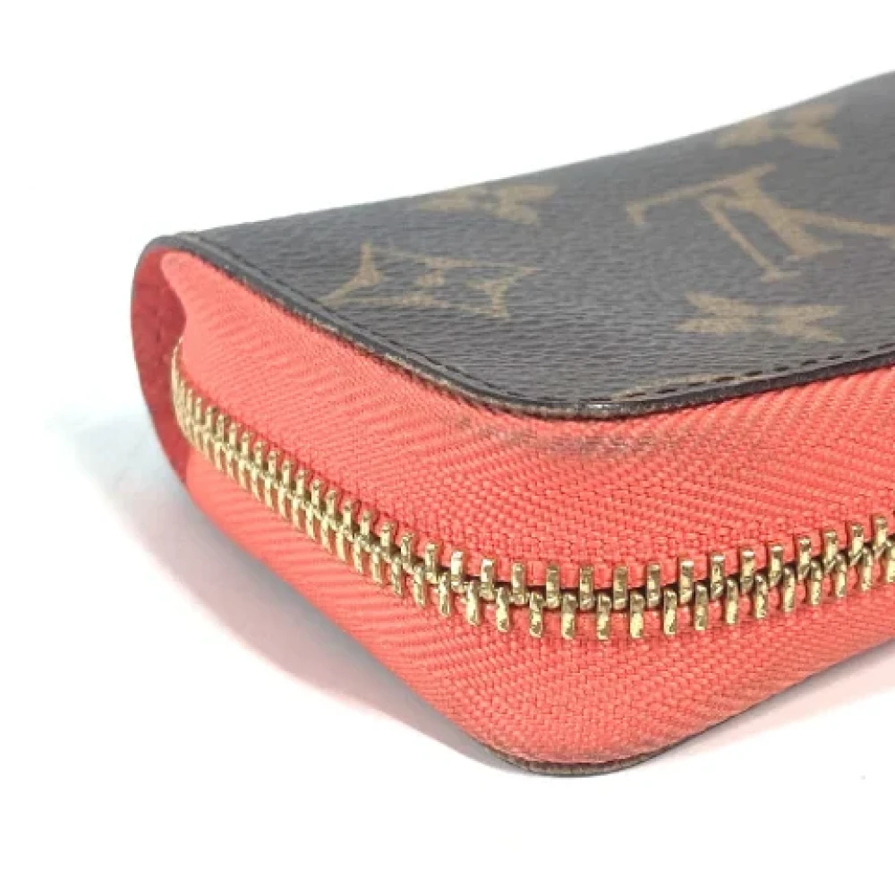 Louis Vuitton Vintage Pre-owned Cotton wallets Brown Dames