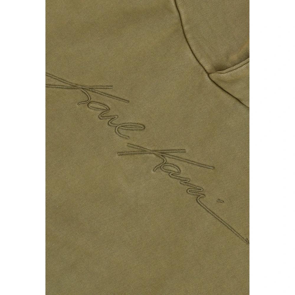 Karl Kani Autograph Heavy Hoodie met Voorzak Green Heren