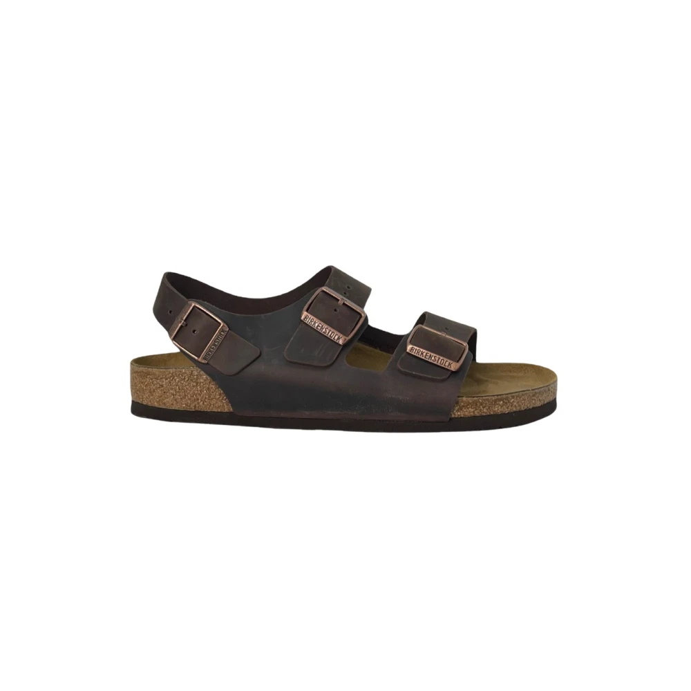 Birkenstock Uomo Marrone Sandali Bassi Milano