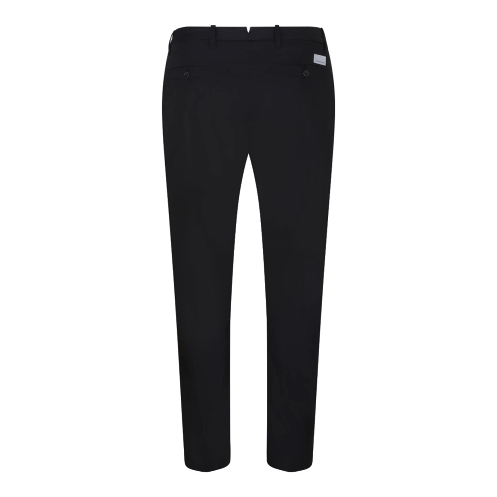 Nine In The Morning Zwarte Chino Broek met Knoopsluiting Black Heren