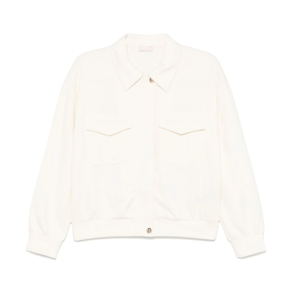 Liu Jo Bianco Sweatshirt voor vrouwen Ss25 White Dames