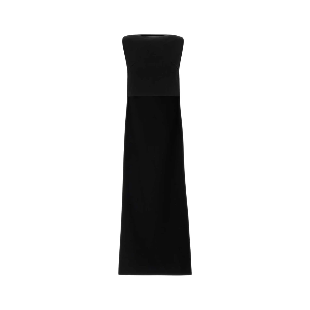 JIL SANDER | Top asimmetrico in lana vergine nera | Donna | 42 - Immagine 3