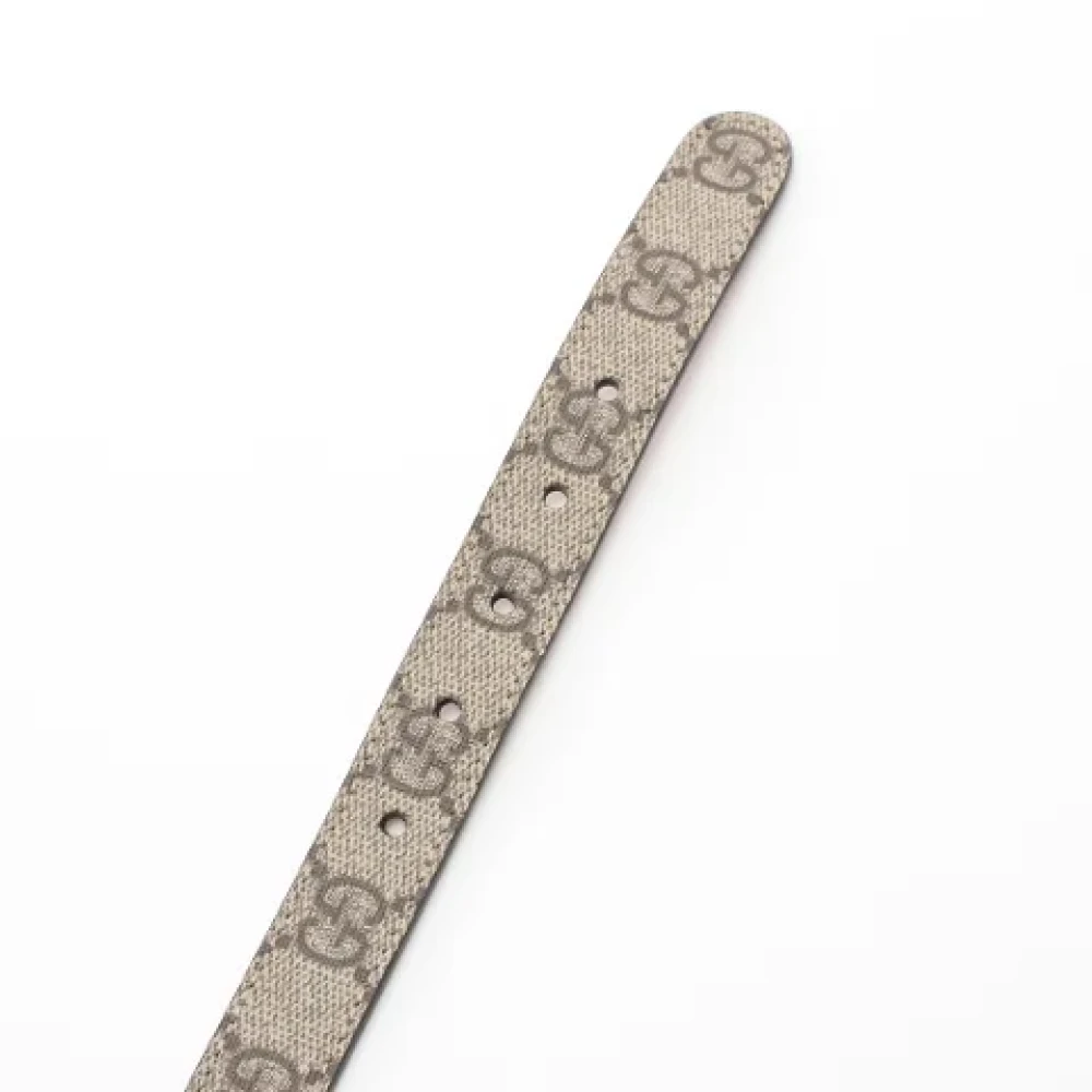 Gucci Vintage Pre-owned Leather belts Beige Dames