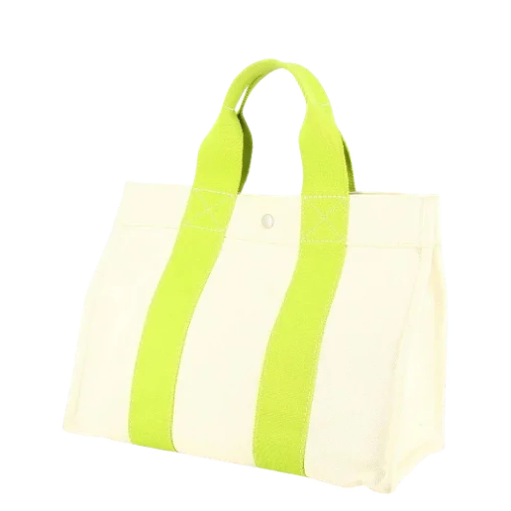 Hermès Vintage Pre-owned Fabric totes White Dames