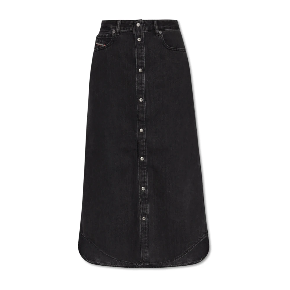 Diesel Mujer Negro Faldas, Talla: W28