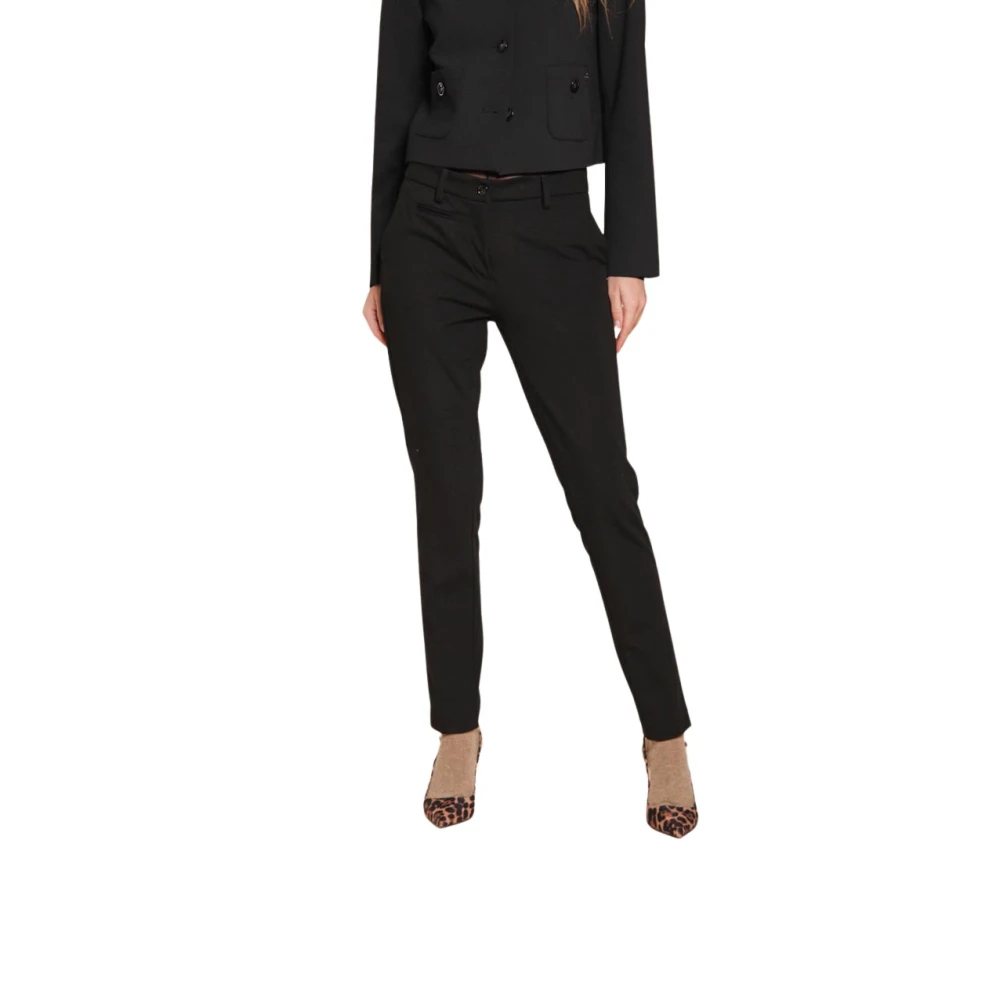 Mason's Women's Black Chinos, Xs, Slim Fit Chino Trousers