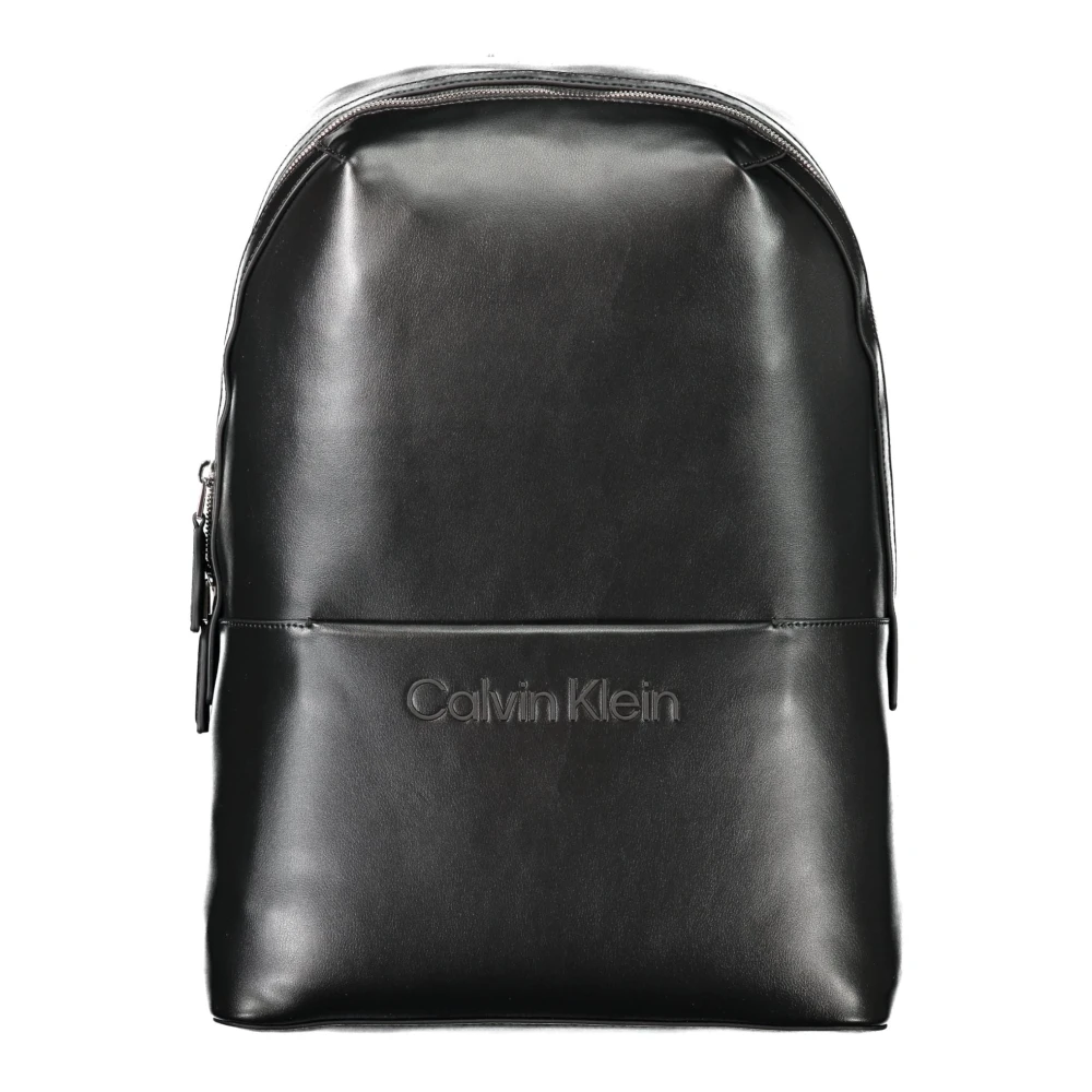 Calvin Klein Zwarte heren rugzak met laptopvak Black Heren